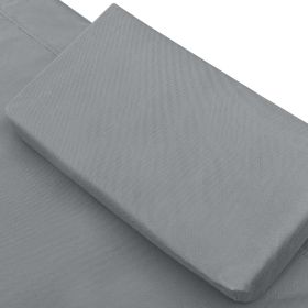 vidaXL Patio Lounge Bed Fabric Anthracite (Option: as picture)