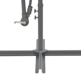 vidaXL Cantilever Umbrella with Aluminium Pole 300 cm Taupe (Option: as picture)