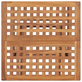 vidaXL Folding Garden Table 50x50x50 cm Solid Teak Wood (Option: as picture)