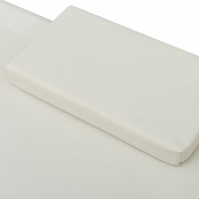 vidaXL Patio Lounge Bed Fabric Cream (Option: as picture)