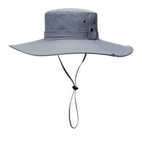 Sun Hat Wide Brim UV Protection Foldable Bucket Hat for Fishing Hiking Camping 12CM Brim (Option: as picture)