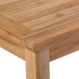 vidaXL Garden Table 150x90x77 cm Solid Teak Wood (Option: as picture)