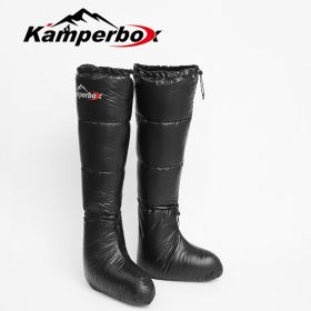 Camping Down Socks Down Boots Sleeping Bag Socks Down Boots Camping Sleep Boots Kamperbox Sleeping Bag Down Boots (Option: Longsocks Black)